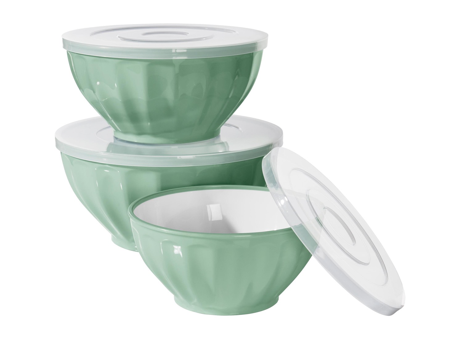 Set ciotole con coperchio, 3 pezzi , prezzo 7.99 €
- 1,5 L / 2,4 L / ...