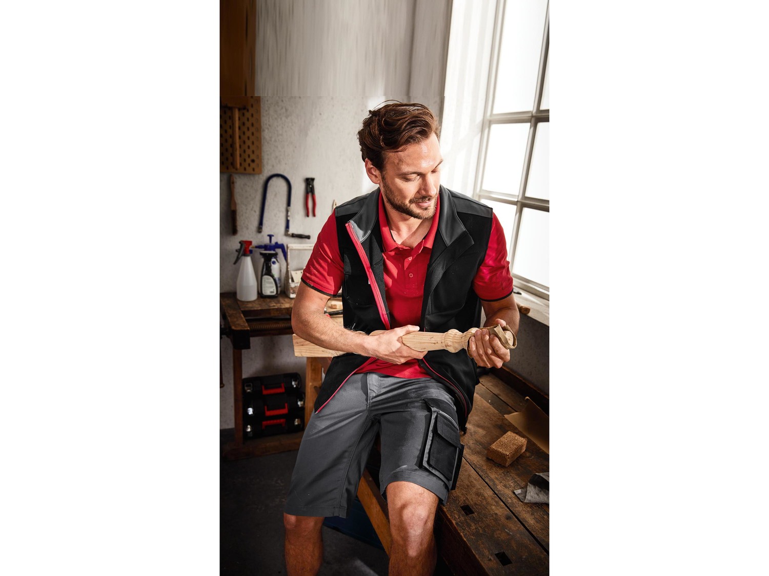 Gilet da lavoro per uomo Powerfix, prezzo 19.99 €
- Dettagli rifrangenti