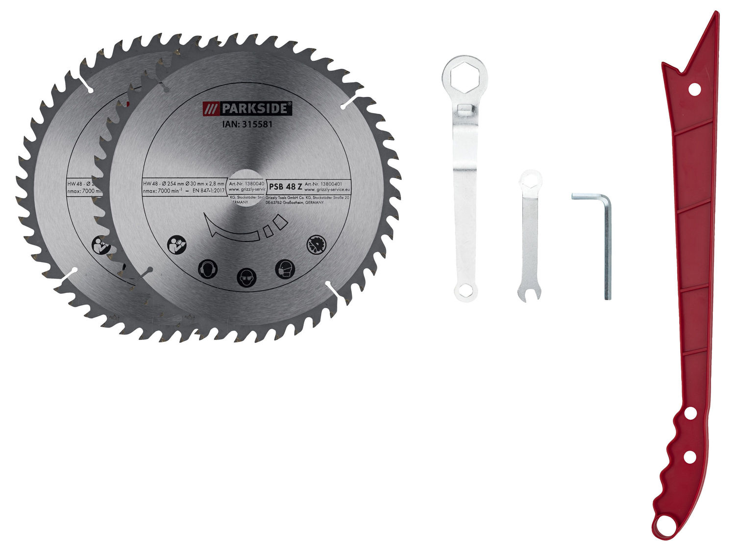 Sega circolare da banco Parkside, prezzo 129.00 €
- Laser per indicare ...