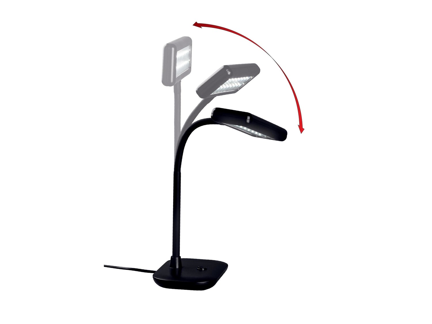 Lampada LED da tavolo Livarno Lux, prezzo 14.99 €
- Con collo flessibile ...