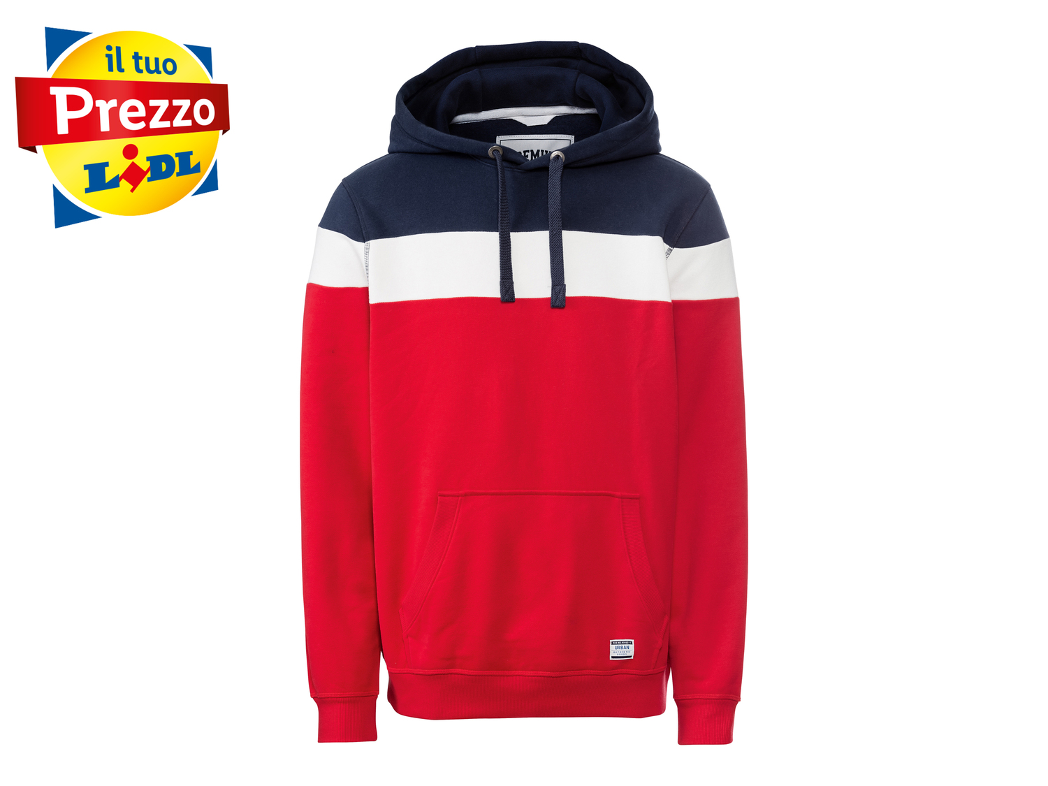 Felpa da uomo Livergy, prezzo 12.99 €
Misure: S-XL
- Oeko tex NEW