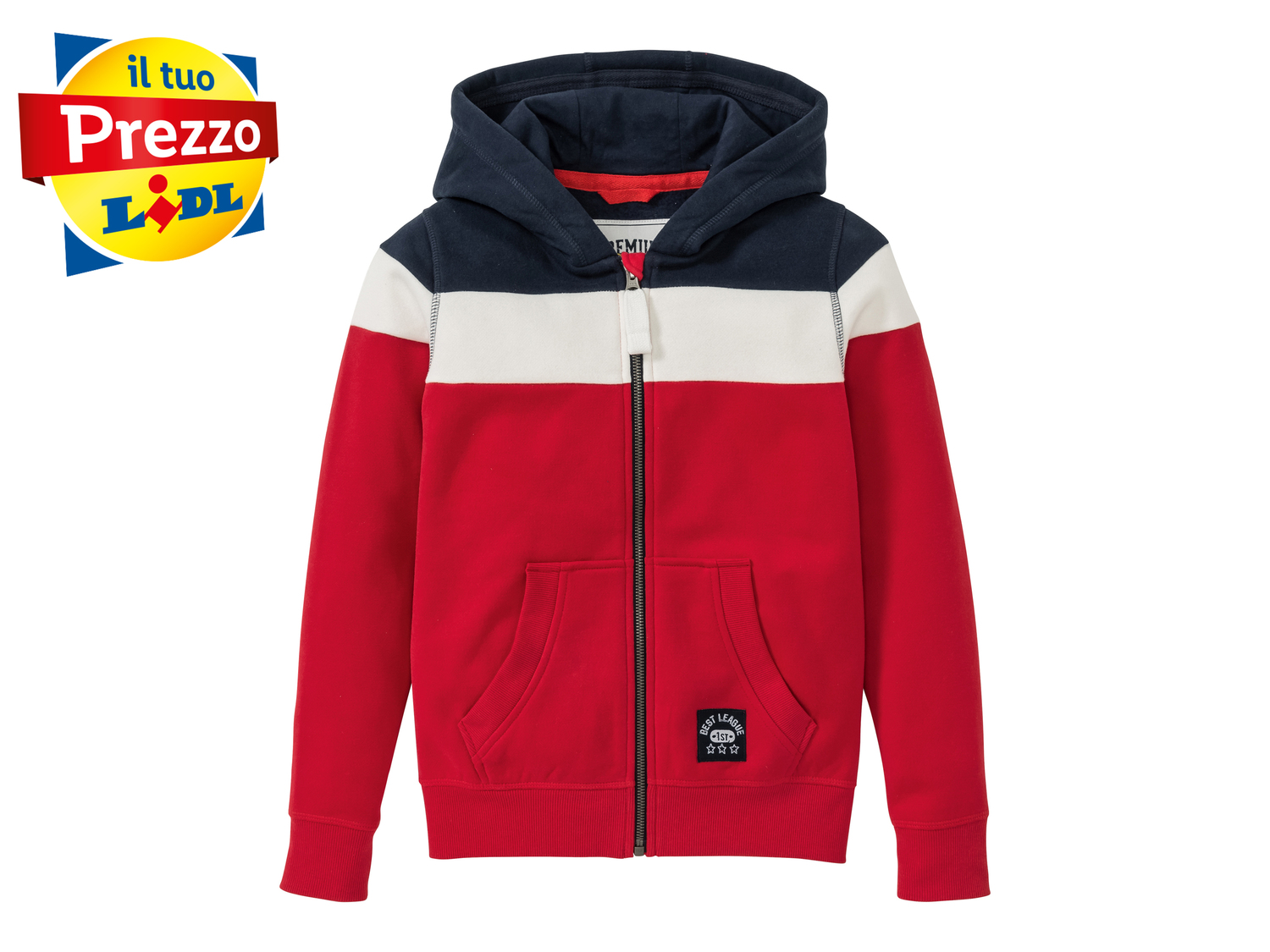 Felpa da bambino Pepperts, prezzo 9.99 €
Misure: 6-14 anni
- Oeko tex NEW