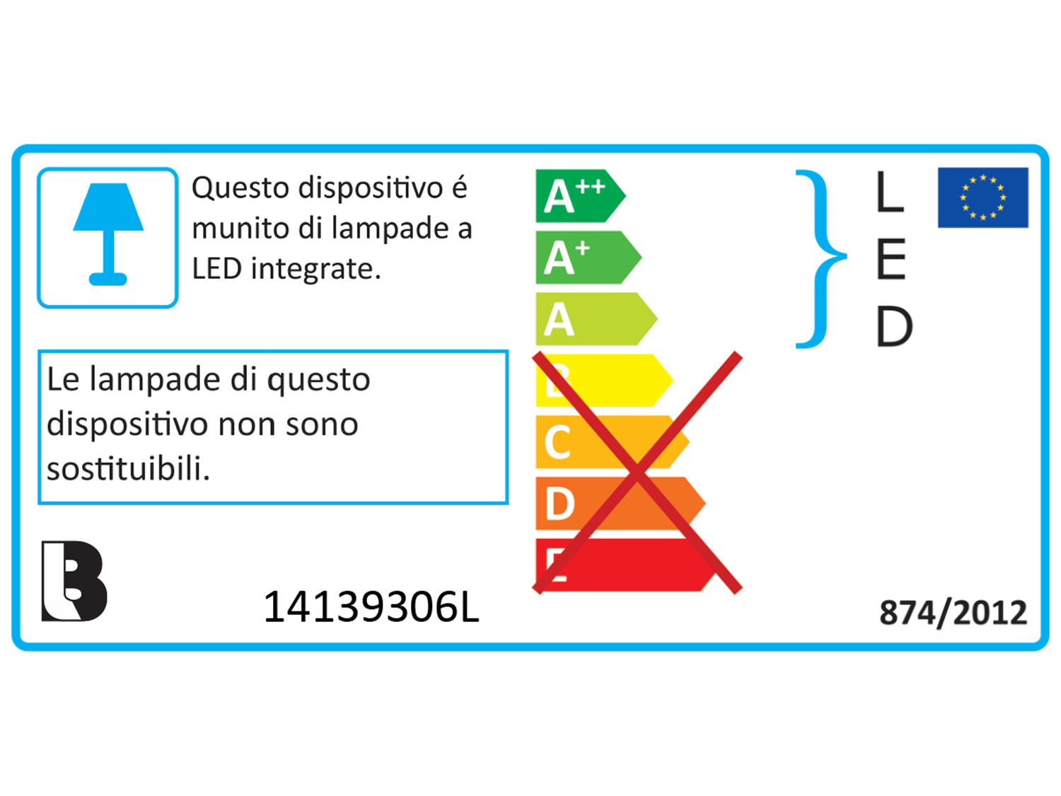 Lampada sottopensile a LED Livarno Lux, prezzo 14.99 €
- Riflettore ...