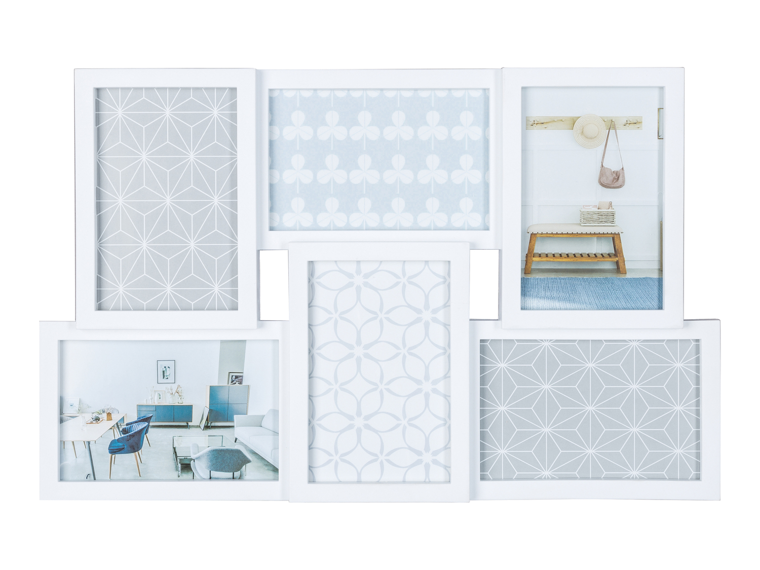 Cornice portafoto multipla Melinera, prezzo 4.99 €
- Per 6 fotografie ...