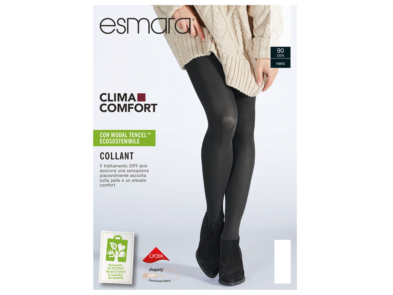 Calzamaglia o gambaletti da donna 90 DEN Esmara, le prix 3.99 €
Misure ...