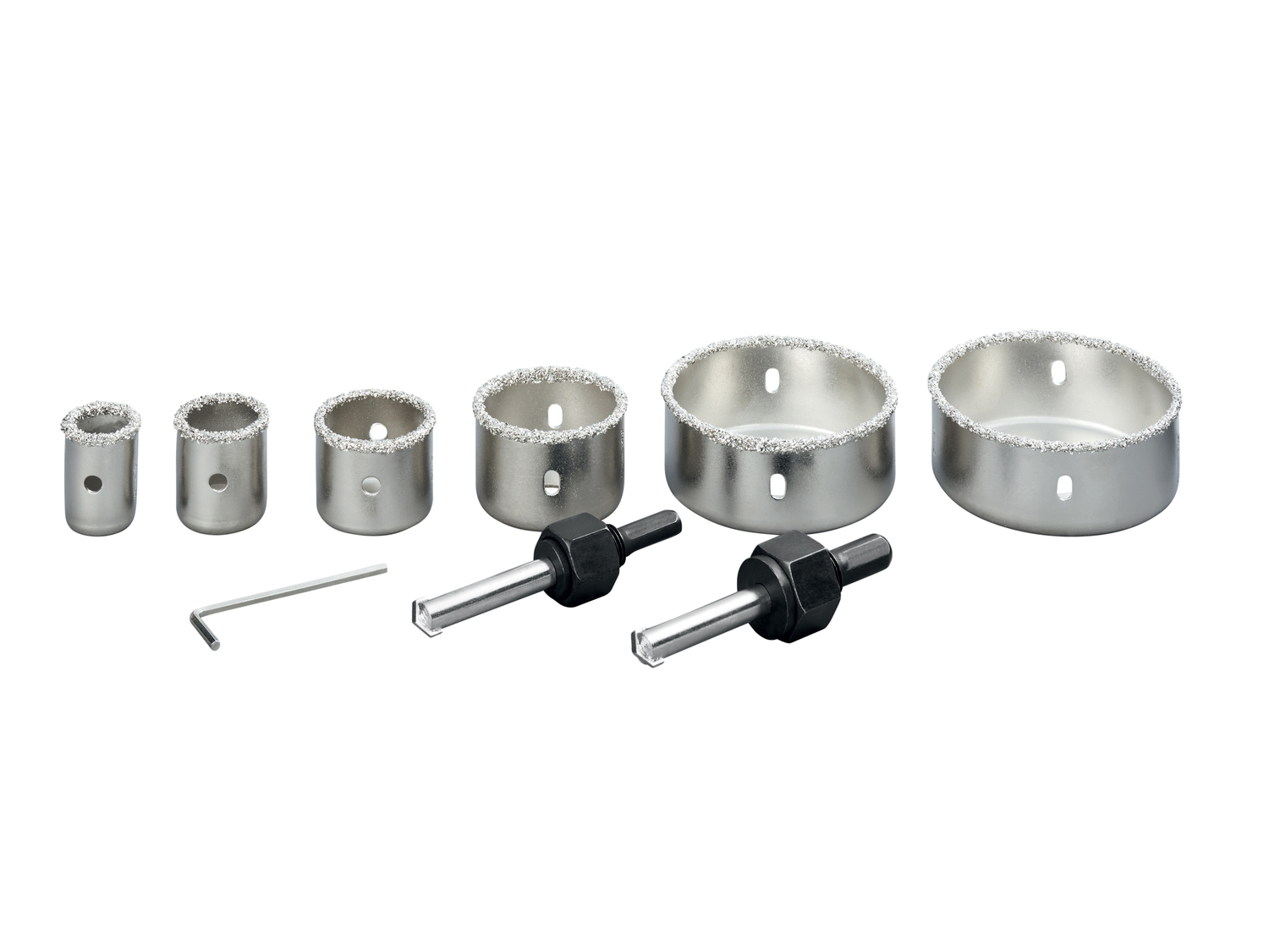 Set frese a tazza Parkside, le prix 14.99 &#8364; 
9 pezzi 
- Bimetallo o ...