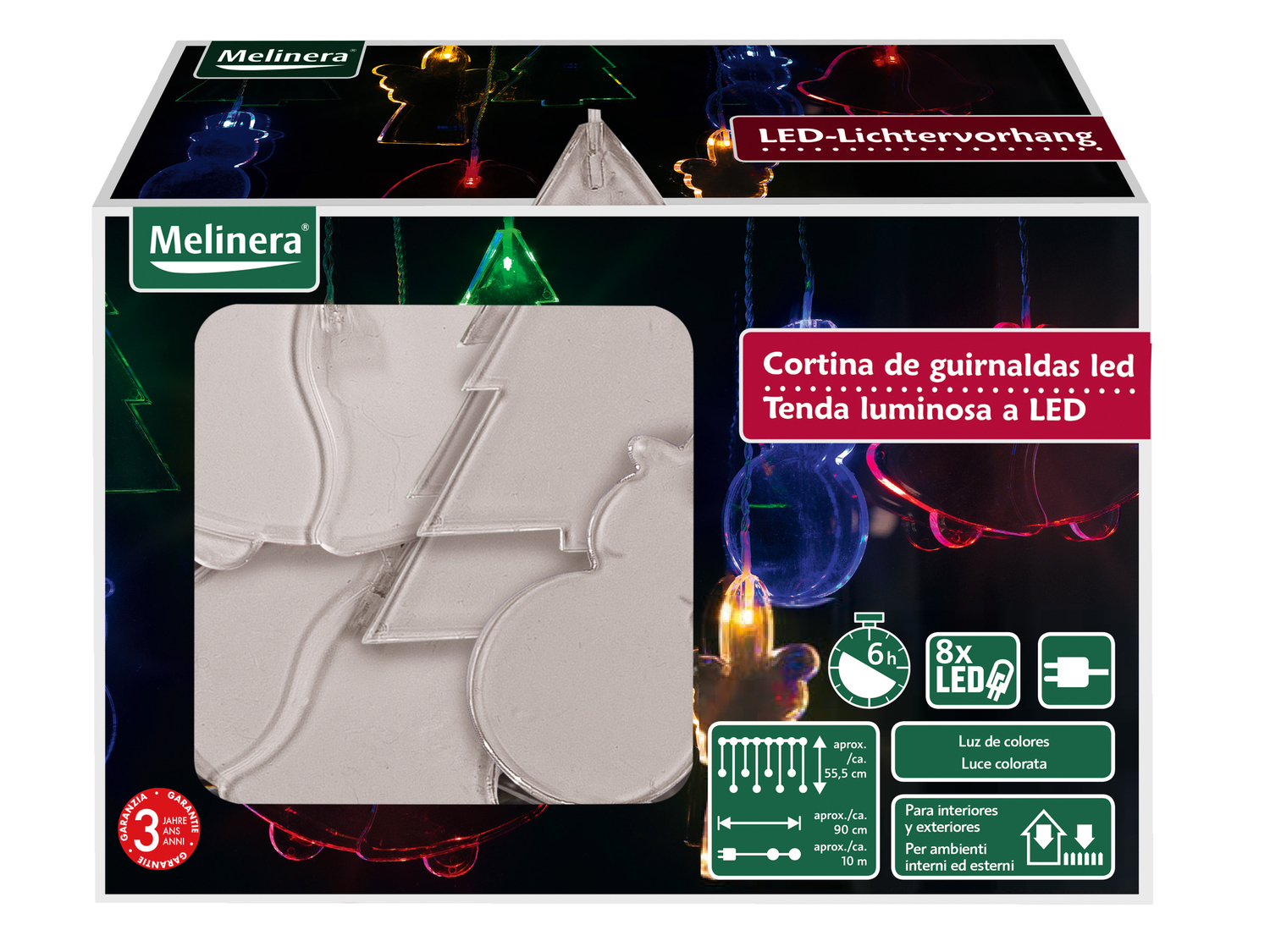 Tenda luminosa a LED Melinera, le prix 9.99 €
- Adatta per ambienti ...