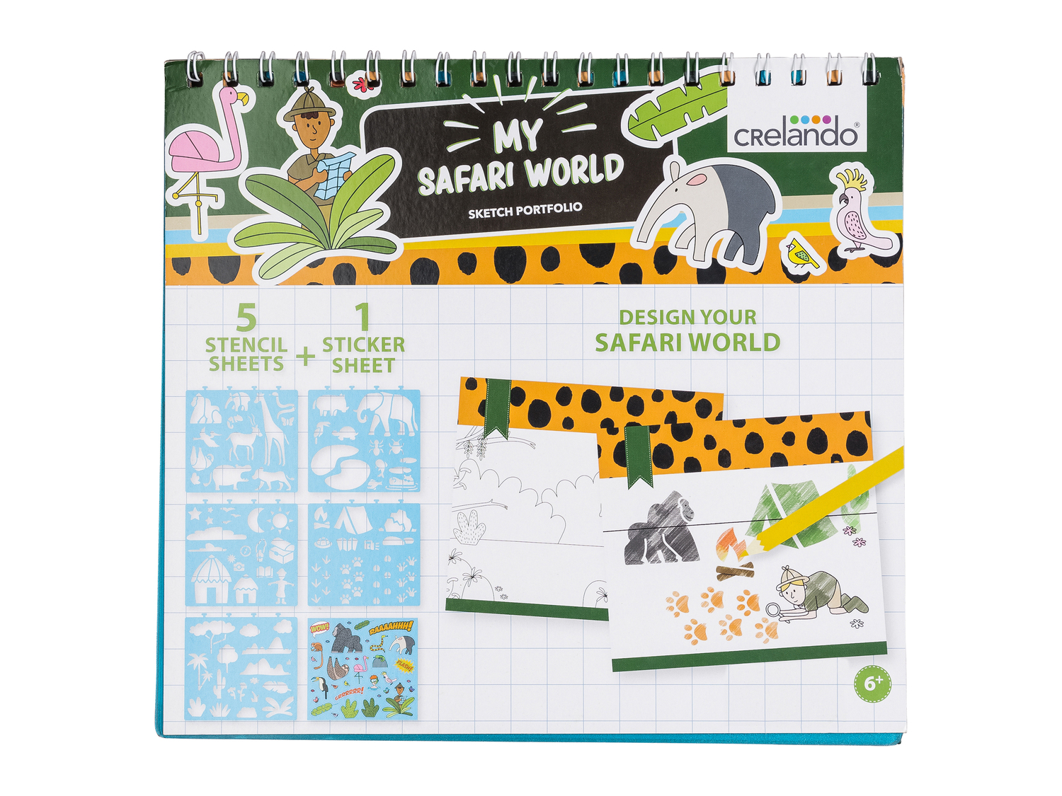 Libro con sagome da disegno Crelando, le prix 3.99 €
- 1 blocco per ...