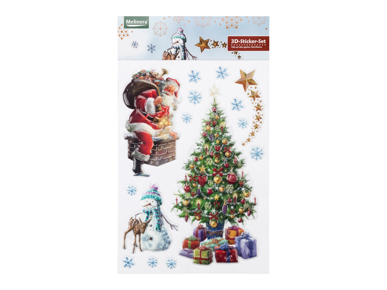 Adesivi natalizi 3D Melinera, prezzo 2.49 €
- Dimensioni del foglio: ...