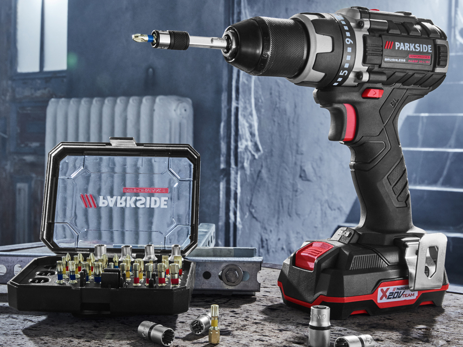 Trapano avvitatore ricaricabile Parkside Performance Brushless PABSP 20-Li B2 , ...