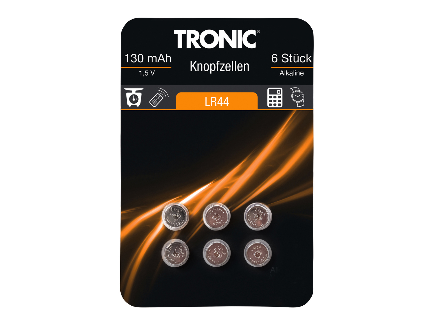 Batterie a bottone Tronic, prezzo 1.49 €
6 pezzi
- Alcaline o al litio
- ...
