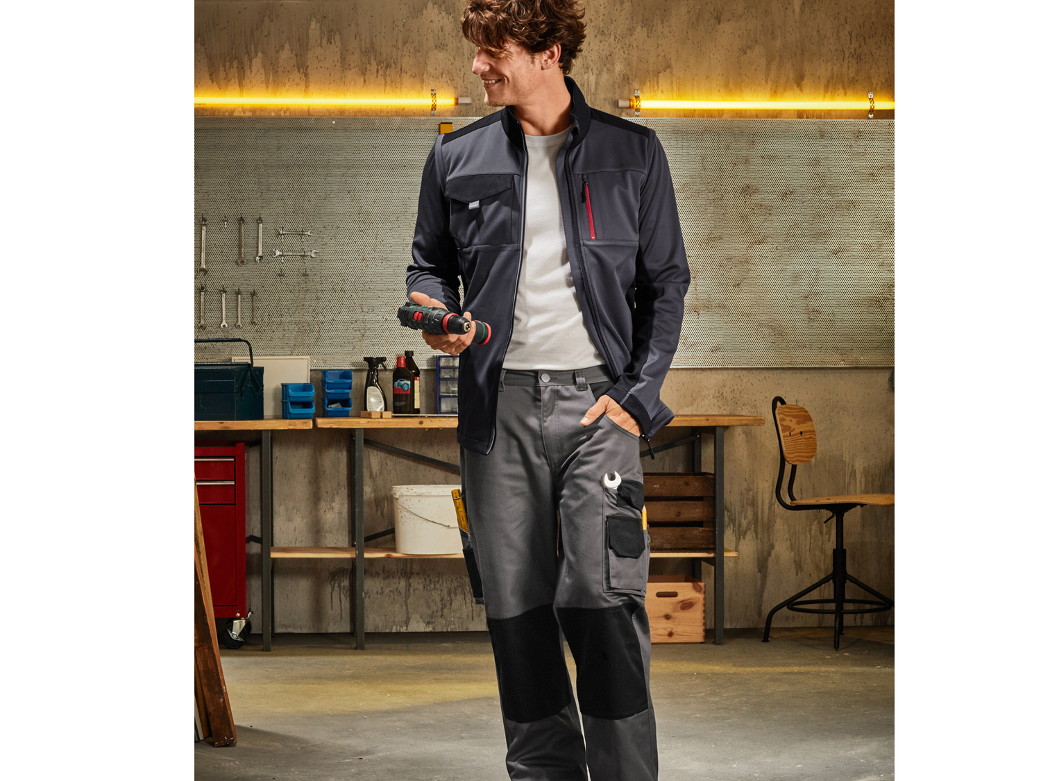 Giacca da lavoro per uomo Parkside, prezzo 19.99 €
Misure: S-XXL
- Con maniche ...