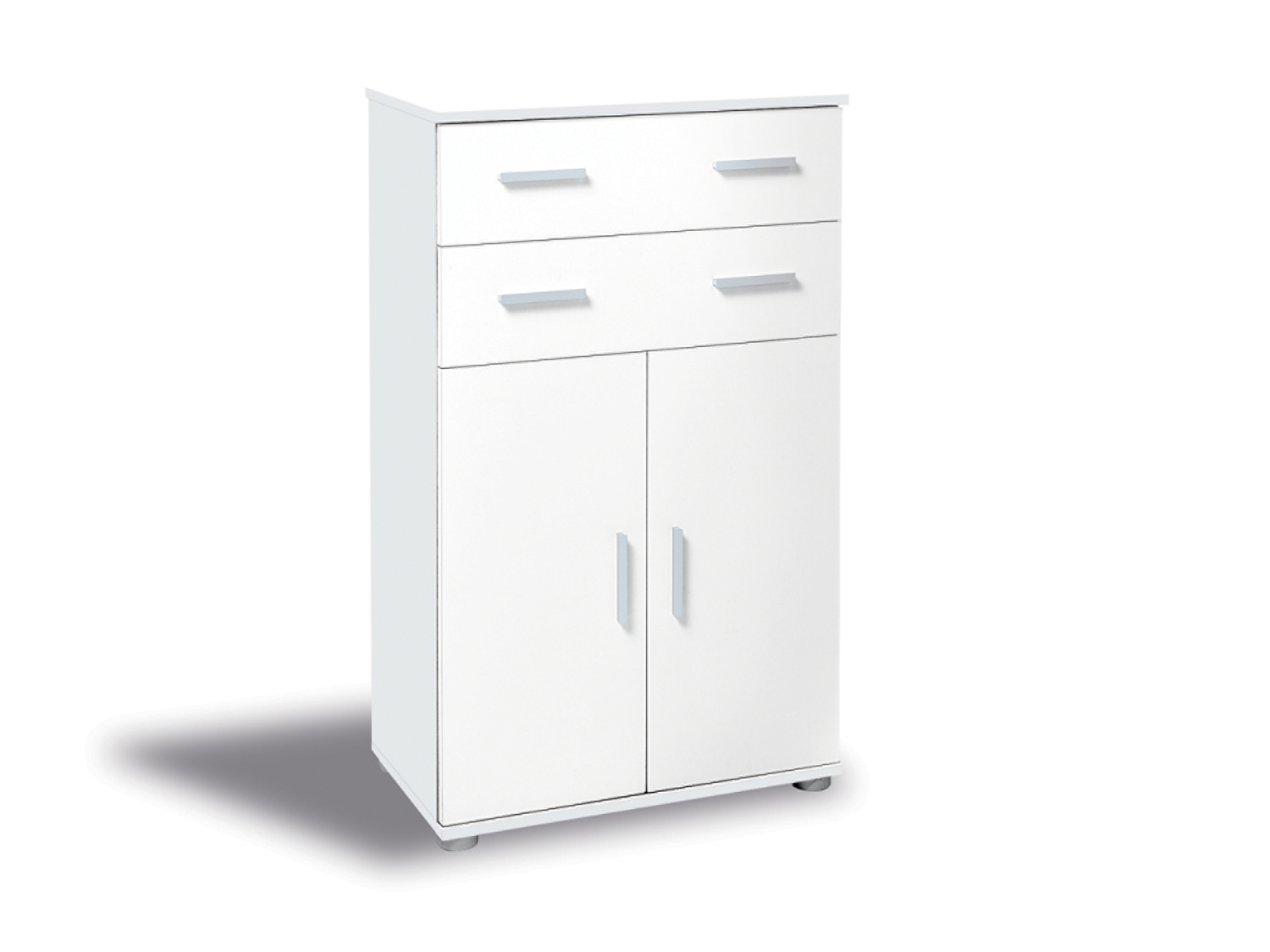 Mobiletto con 2 cassetti e 2 ante Livarno Living, prezzo 39.99 €
- Ripiano regolabile ...