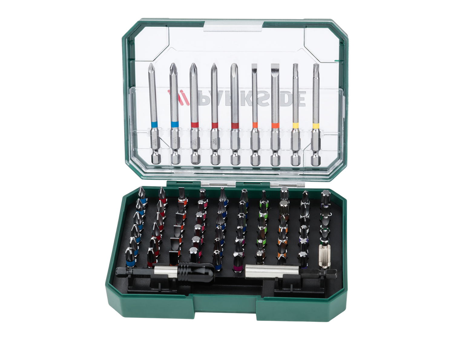Set bit Parkside, prezzo 11.99 €
56 o 71 pezzi
Caratteristiche
- VPA-5891