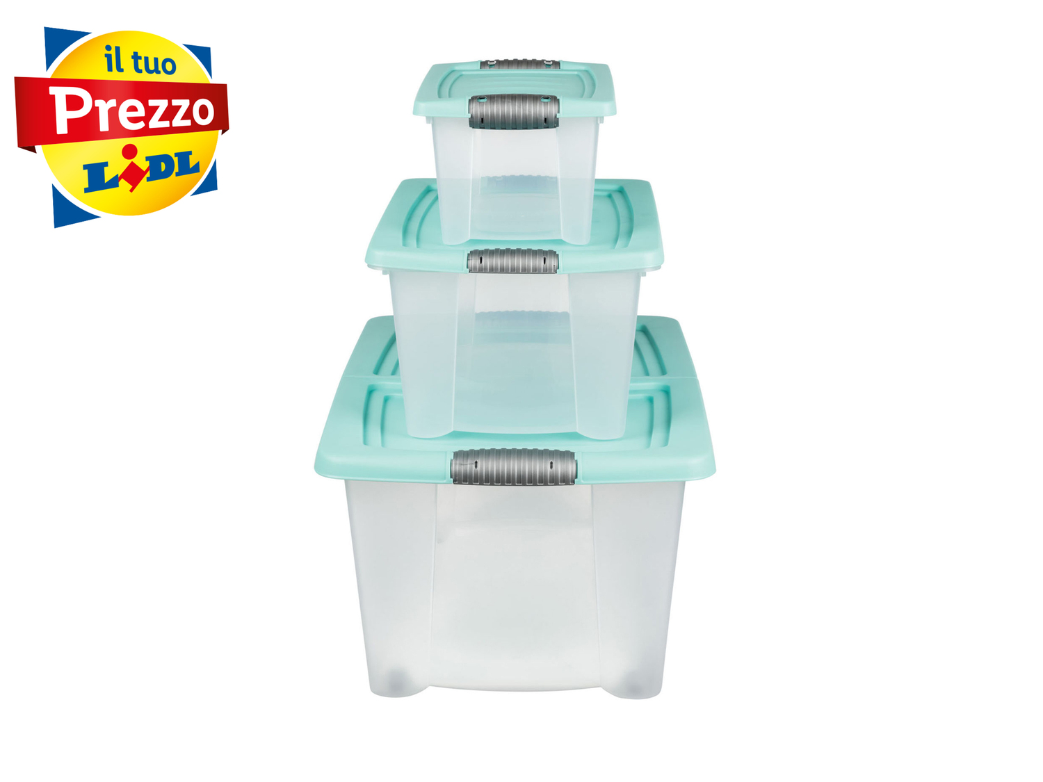 Set box multiuso Cassetti, prezzo 9.99 €
3 pezzi
- 38 L - 60 x 40 x 27 cm
- ...