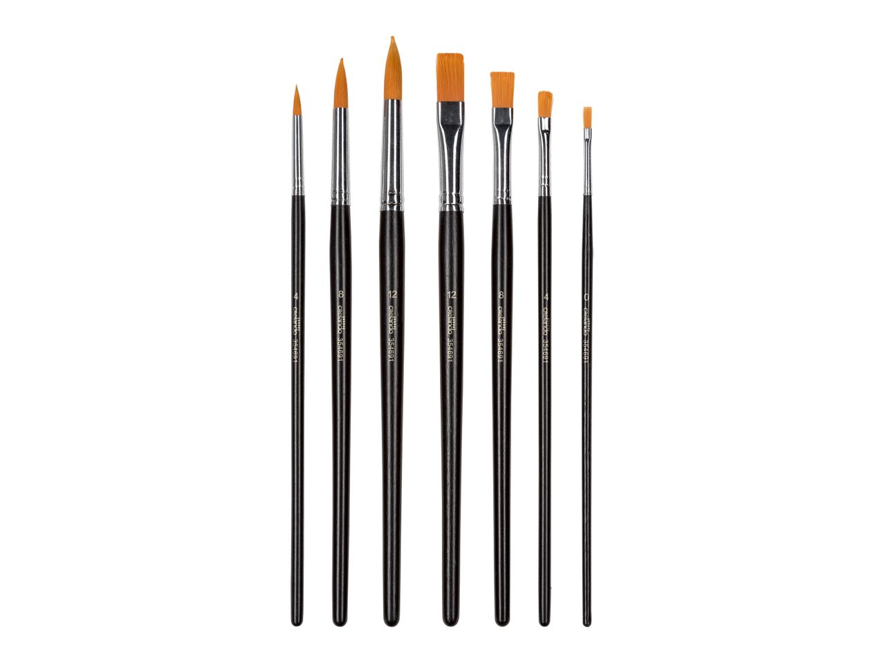 Set pennelli , prezzo 3.99 EUR
Set pennelli 7 o 12 pezzi
- Punta tonda e piatta