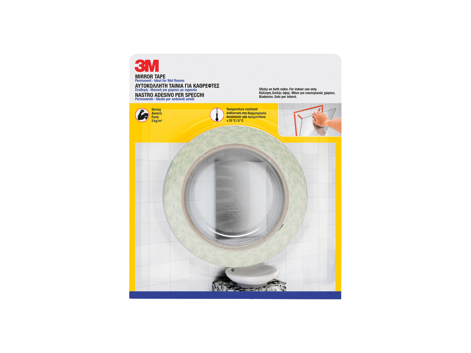 Nastro adesivo di montaggio o per specchi 3m, prezzo 3.99 €
- 19 mm x 5 m o ...