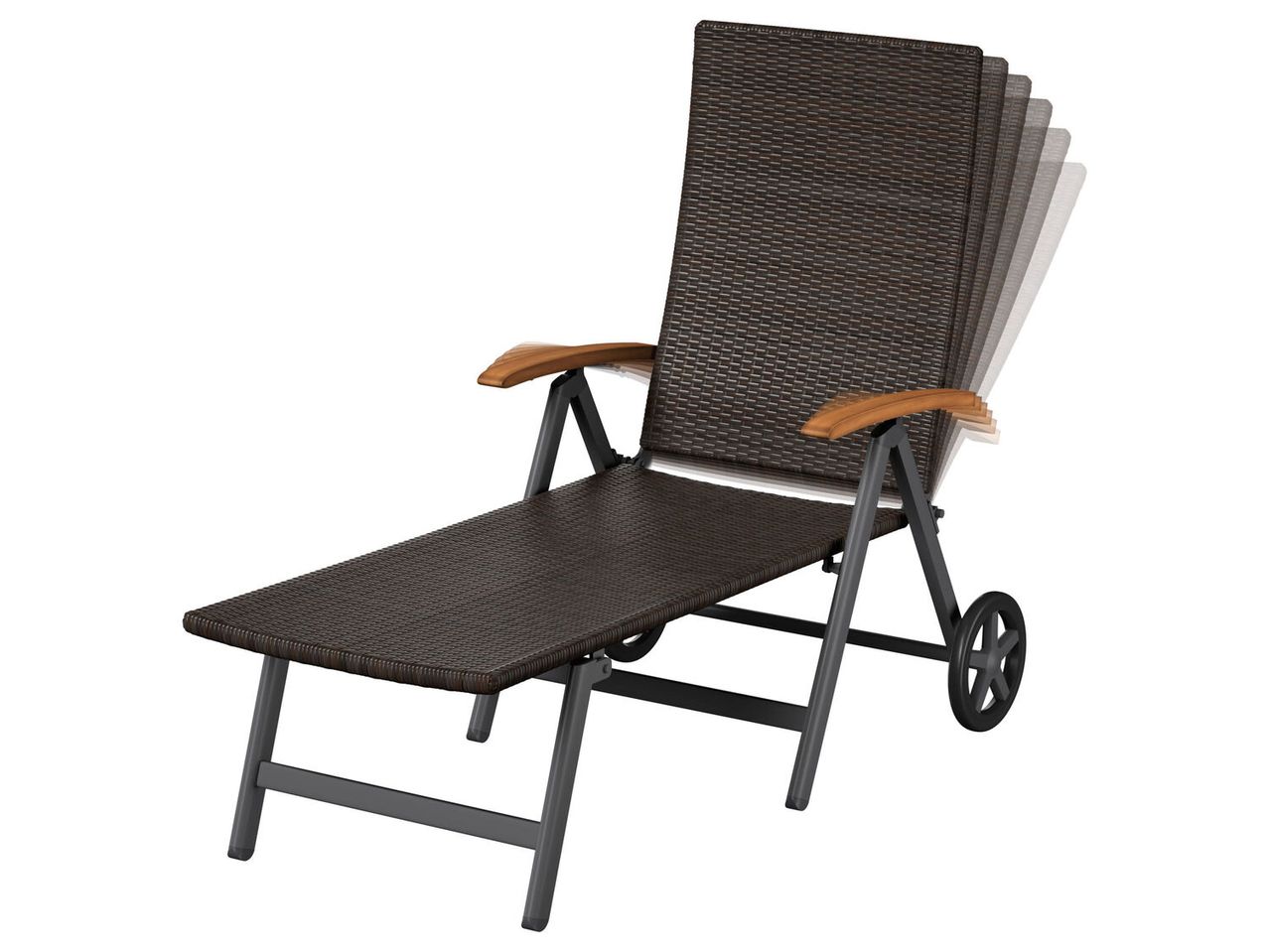 Lettino sdraio da giardino con rotelle , prezzo 149 EUR 
Lettino sdraio da giardino ...