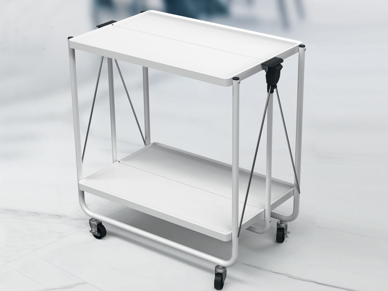 Carrello pieghevole , prezzo 39 EUR
Carrello pieghevole
- 2 ripiani con bordo ...