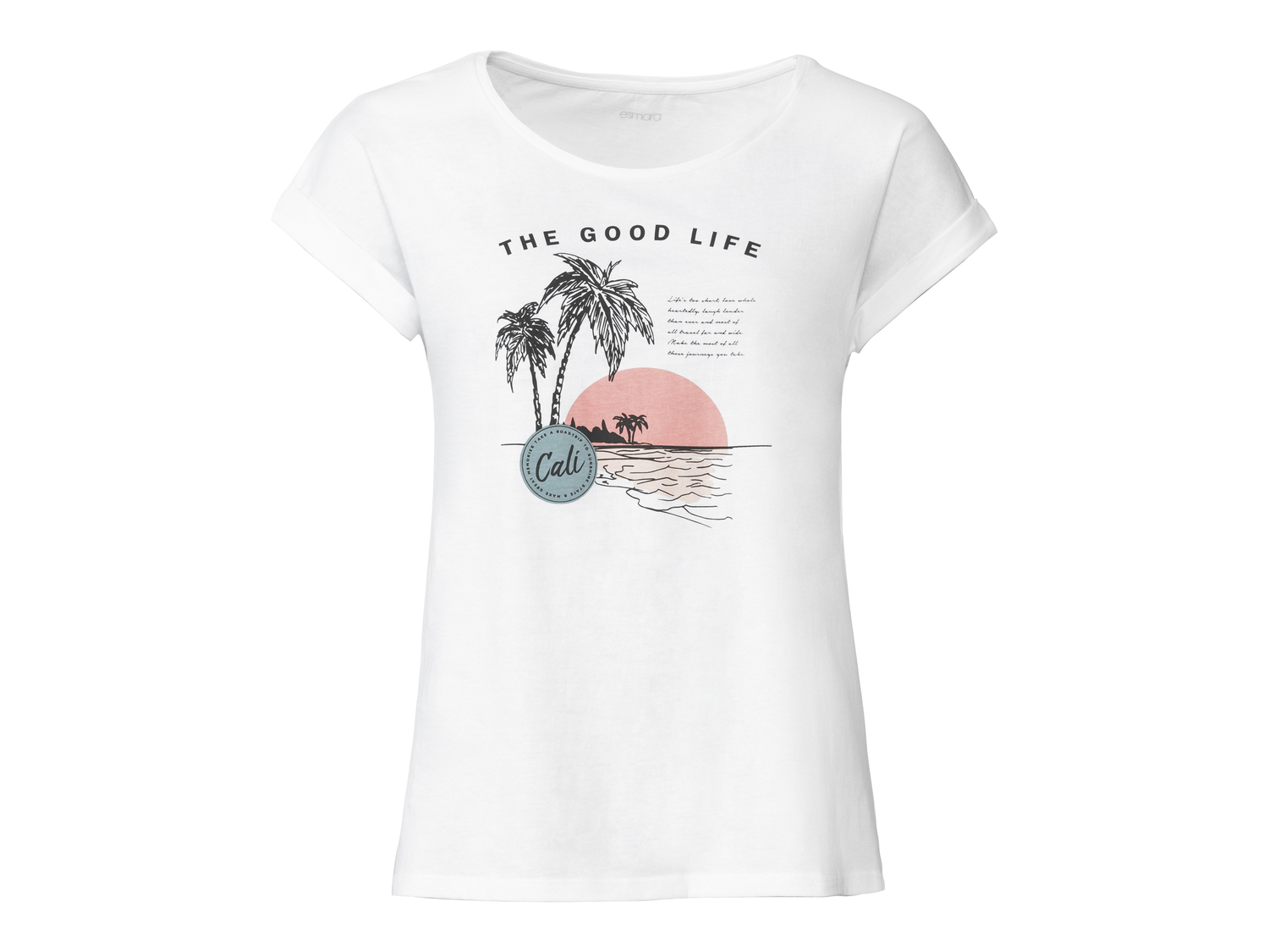 T-Shirt da donna Esmara, prezzo 4.99 €
Misure: S-L
Taglie disponibili
Caratteristiche
- ...
