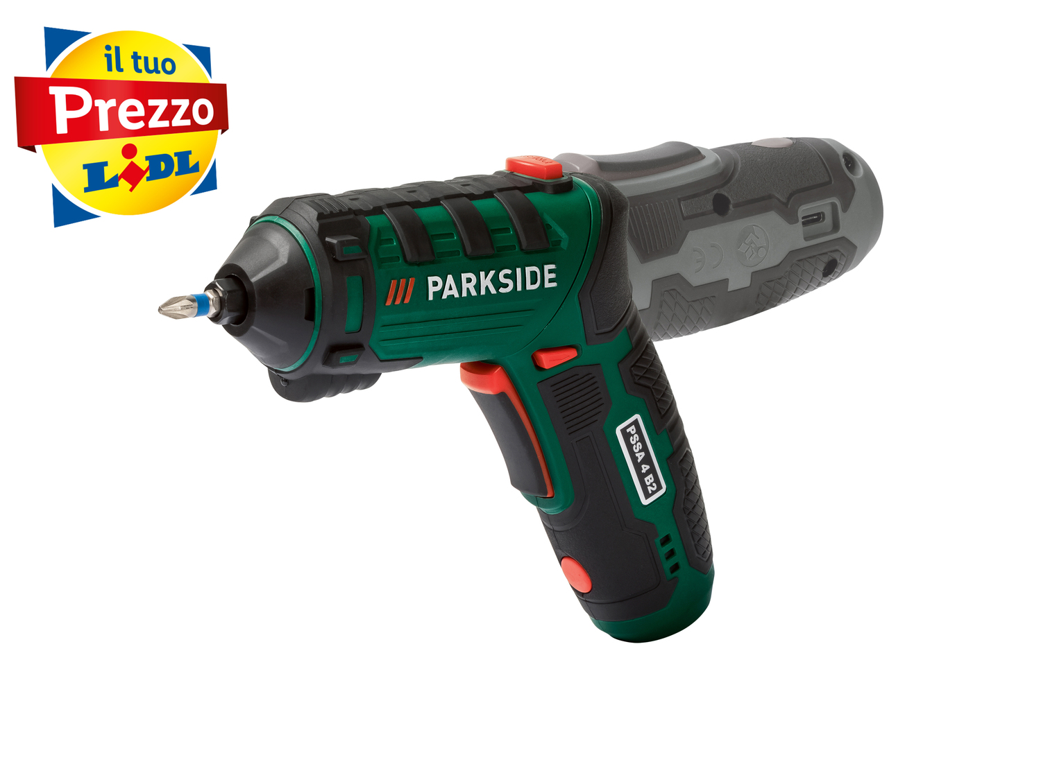 Avvitatore ricaricabile con impugnatura girevole Parkside PSSA 4 B2, prezzo 14.99 ...