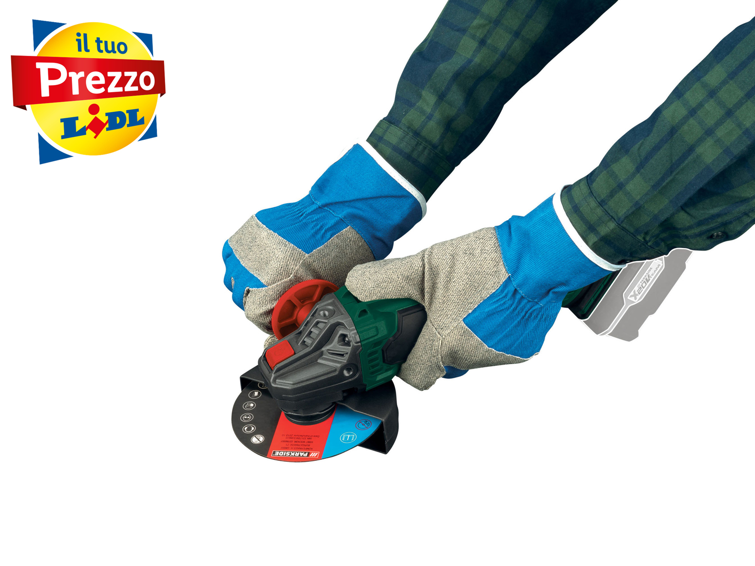 Smerigliatrice angolare ricaricabile Parkside Parkside, X20VTeam, prezzo 39.99 € ...