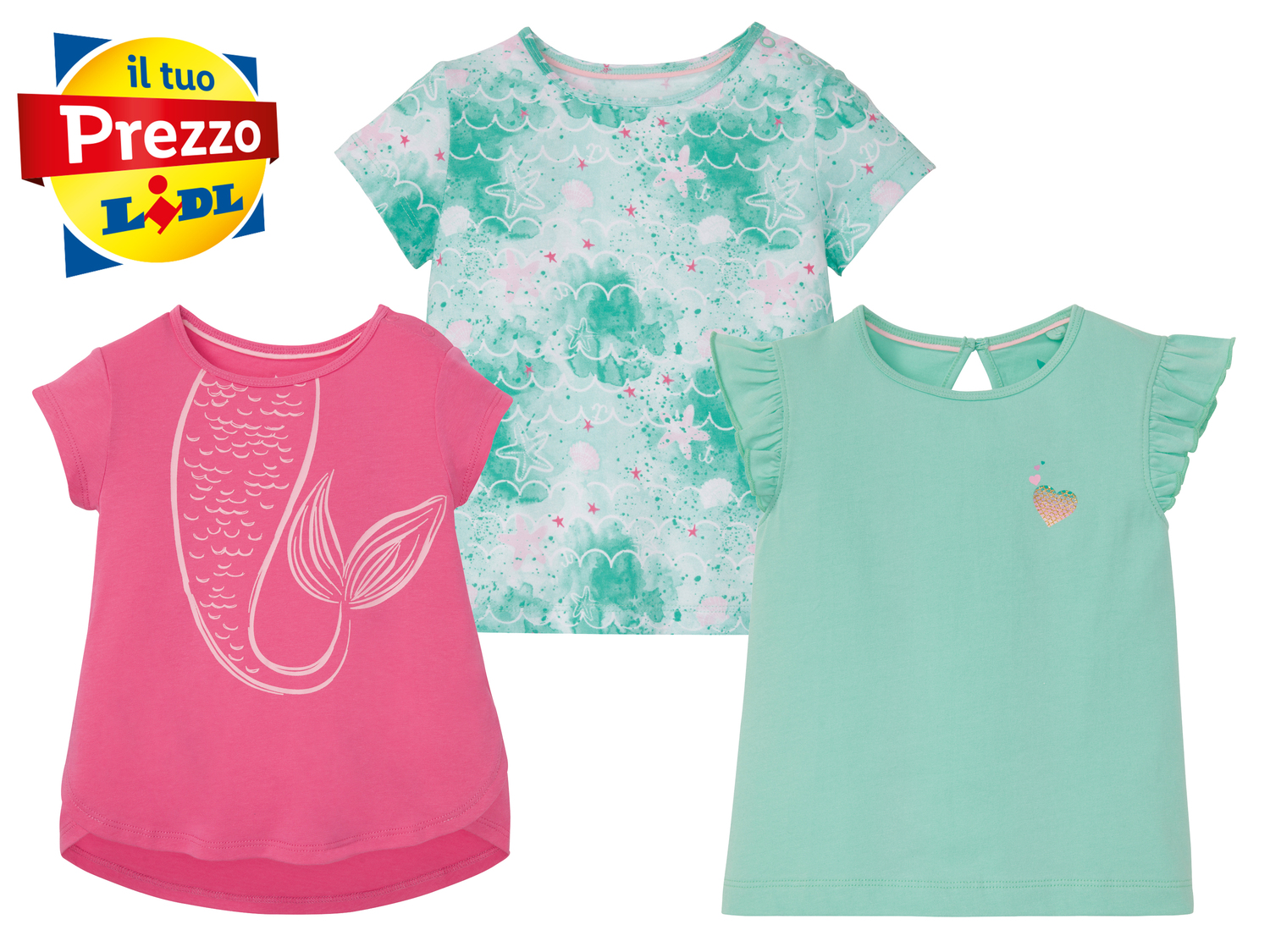 T-shirt da bambina Lupilu, prezzo 5.99 €
3 pezzi - Misure: 1-6 anni
-
Puro ...