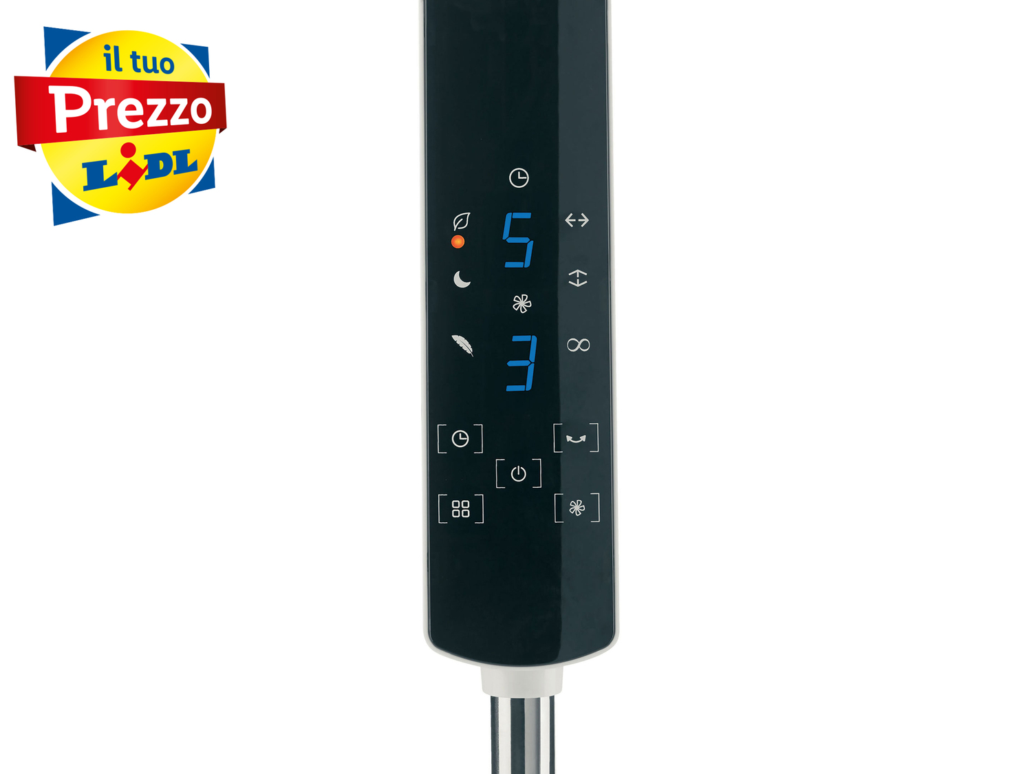 Ventilatore a piantana Silvercrest, prezzo 49.00 €
- Schermo LED e telecomando
- ...