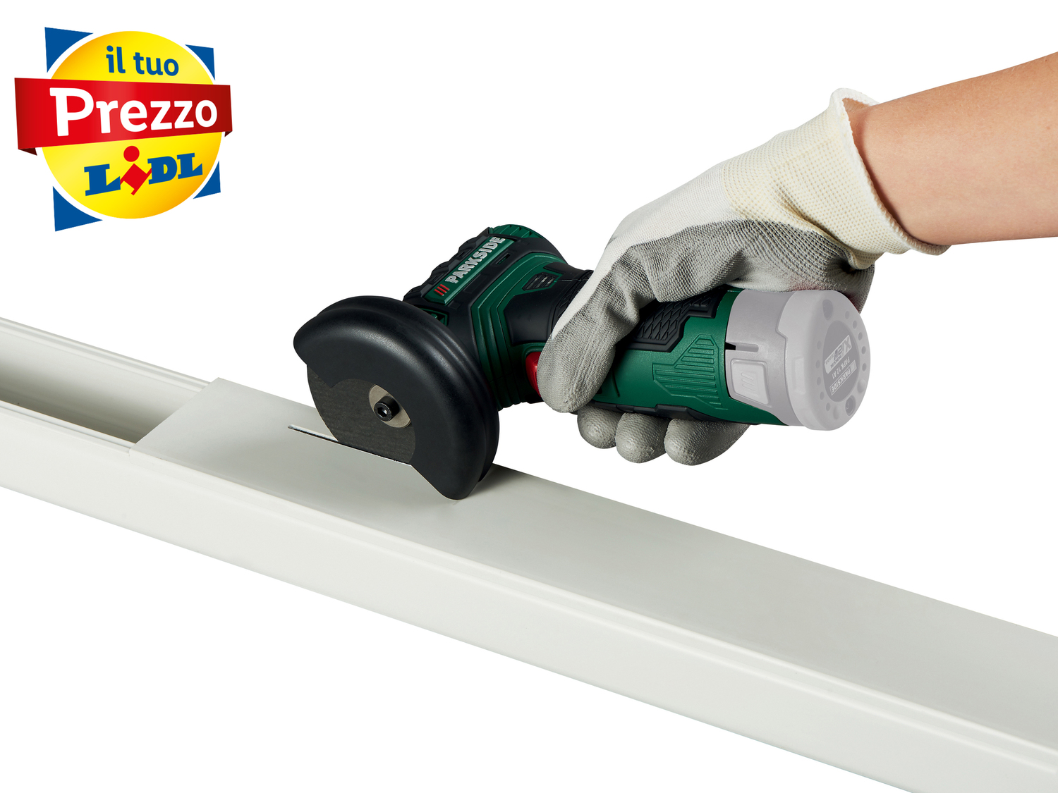 Smerigliatrice angolare ricaricabile Parkside, X12VTeam, prezzo 19.99 € 
- Per ...