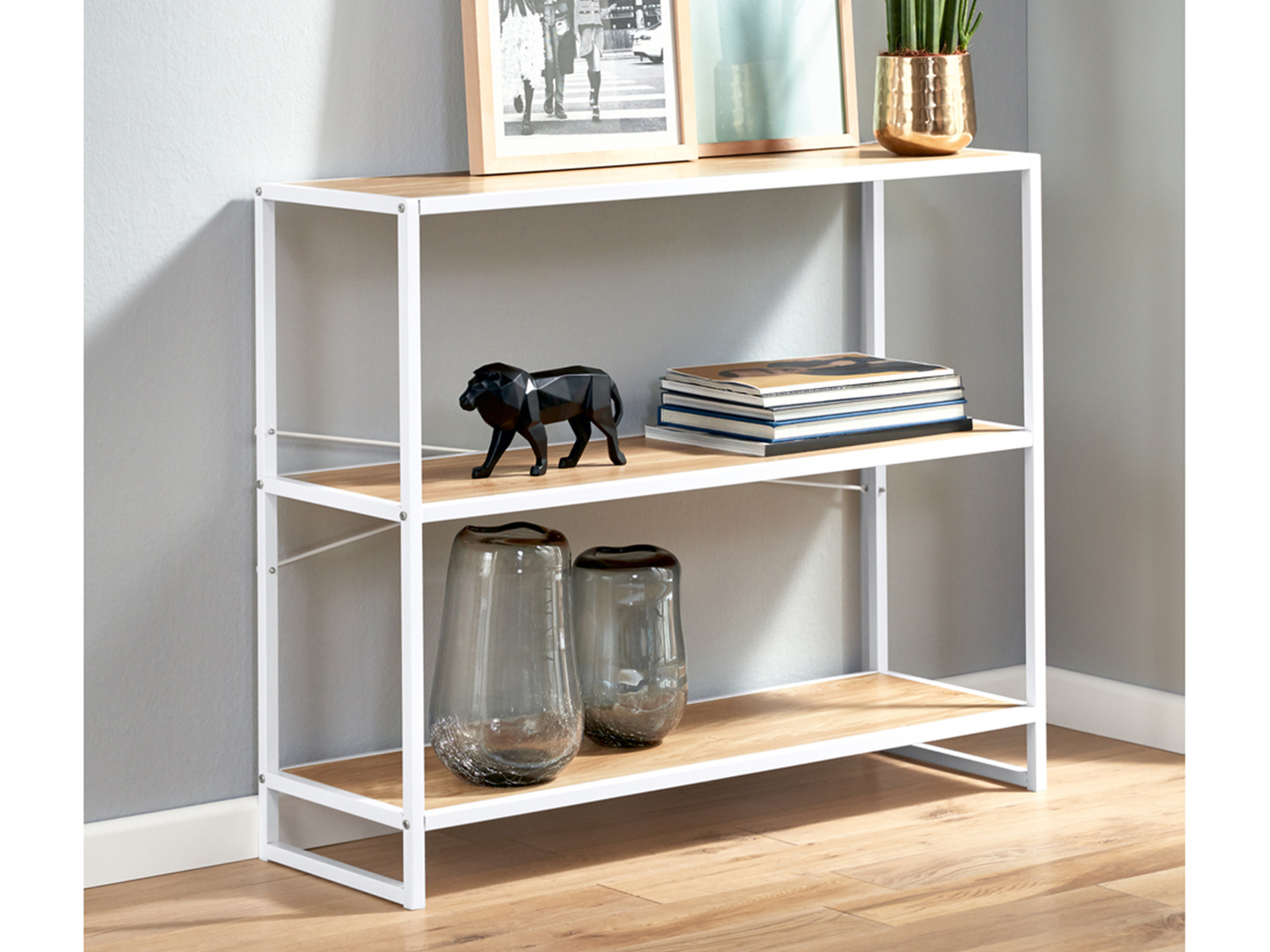 Scaffale 3 ripiani Livarno Living, prezzo 39.99 €
Larghezza 95 cm
- Struttura ...