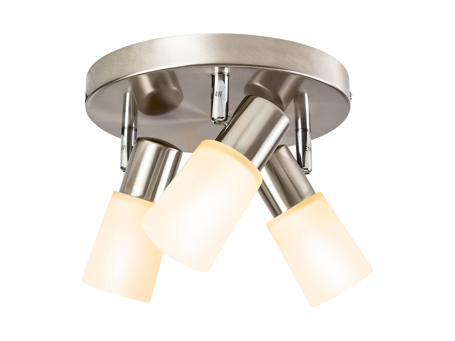 Lampada LED da soffitto con faretti Livarno Lux, prezzo 14.99 € 
- 3 LED a risparmio ...