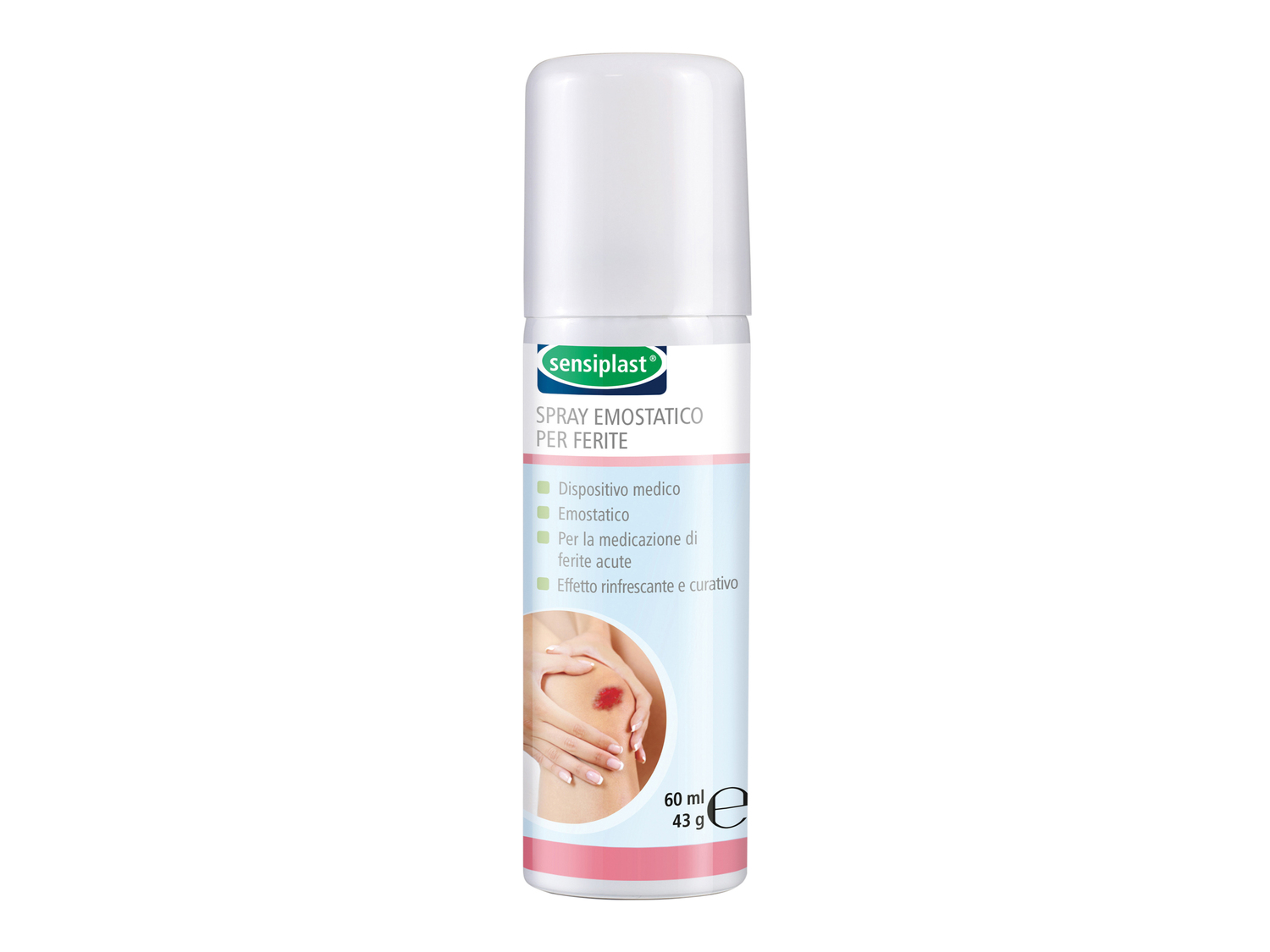Pomata per ferite e scottature, cerotto spray o spray emostatico per ferite Sensiplast, ...