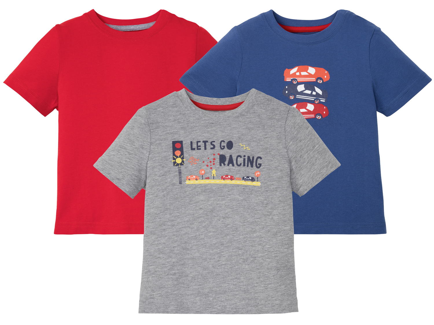 T-shirt da bambino Lupilu, prezzo 4.99 € 
3 pezzi - Misure: 1-6 anni
Taglie ...