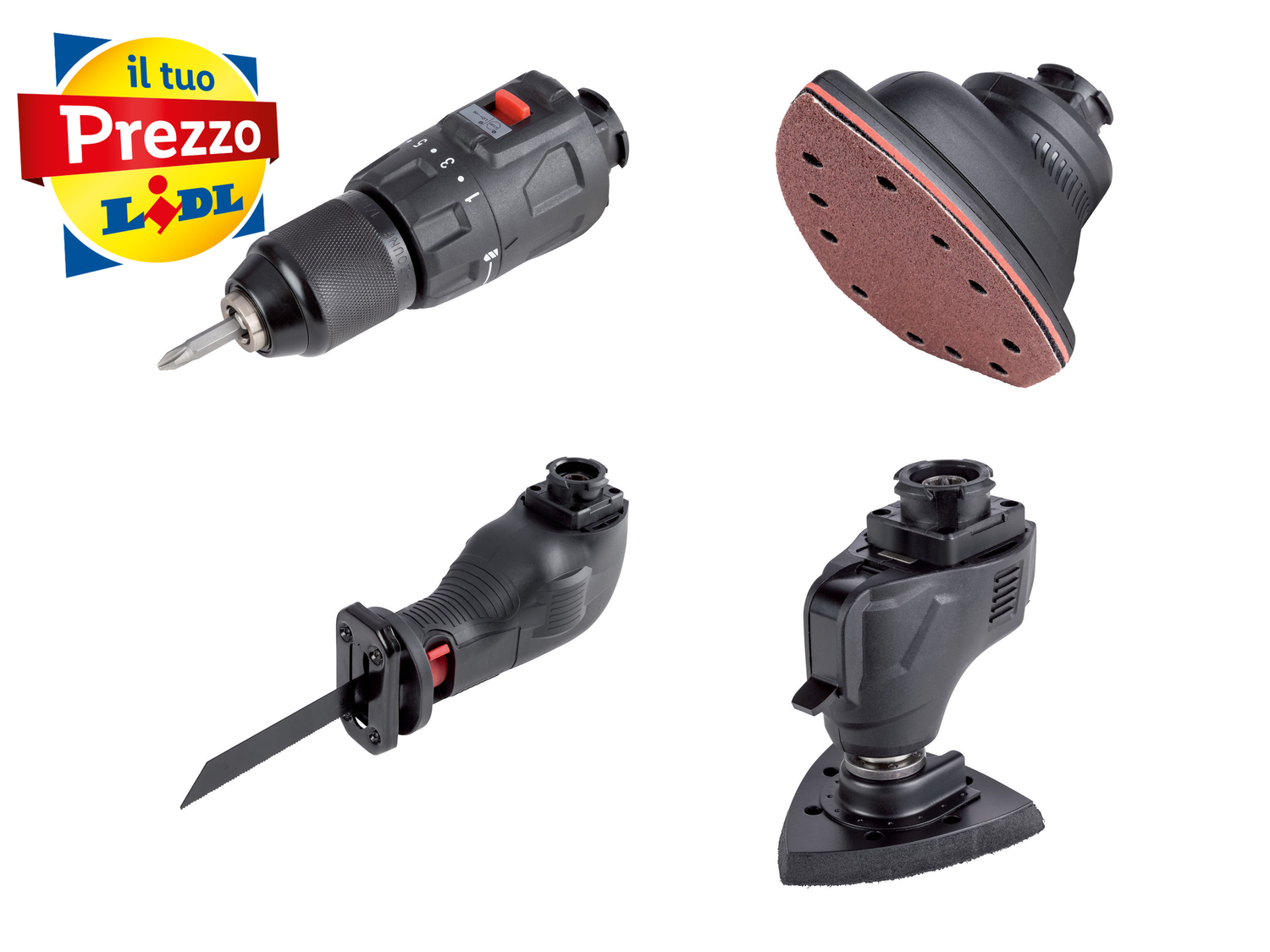 Attrezzo multifunzione ricaricabile 4 in 1 Parkside, X20VTeam , prezzo 49.00 € ...