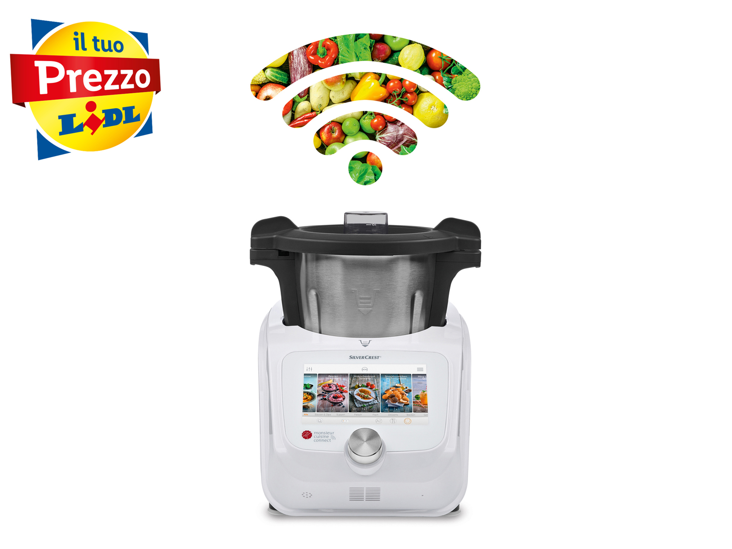 Robot da cucina multifunzione Monsieur Cuisine Connect Silvercrest, prezzo 349.00 ...