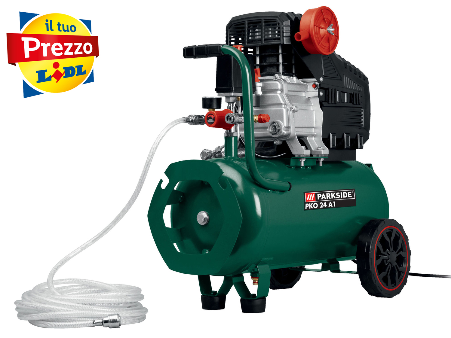 Compressore Parkside PKO 24 A1, prezzo 99.00 €
24 L
- Motore con lubrificazione ...
