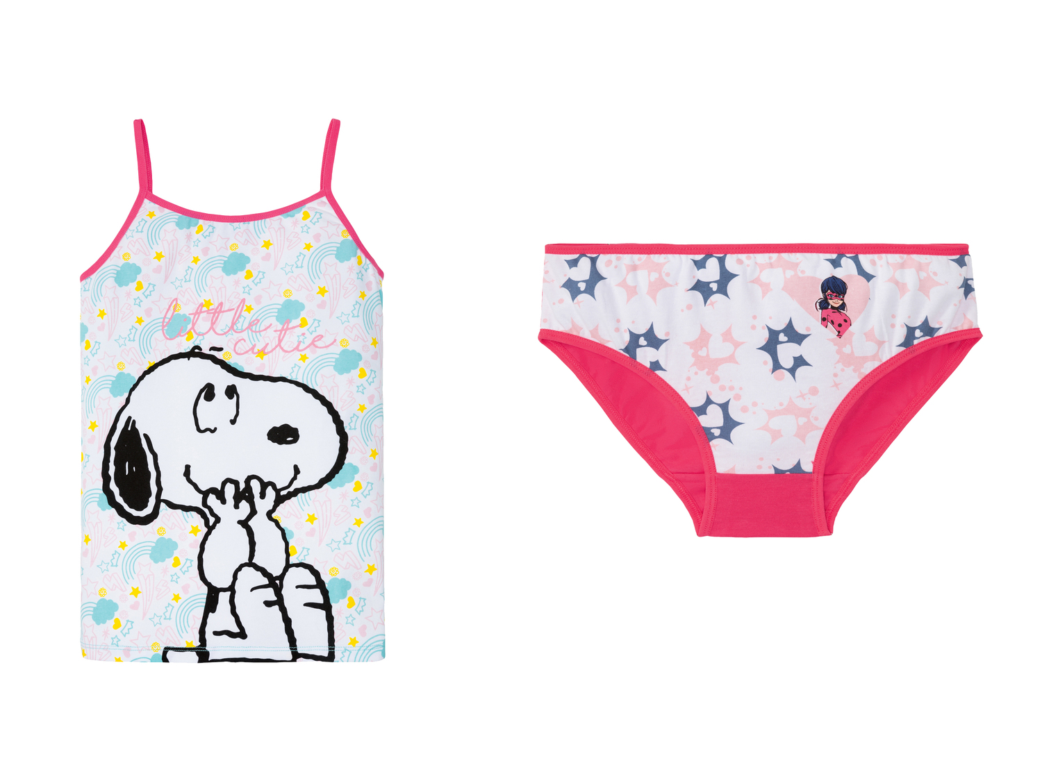 Coordinato intimo da bambina Snoopy, Miraculous, Frozen Oeko-tex, prezzo 4.99 € ...