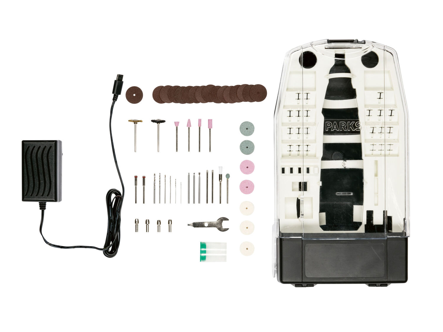 Levigatrice a penna multifunzione ricaricabile Parkside, prezzo 19.99 €
- Batteria ...
