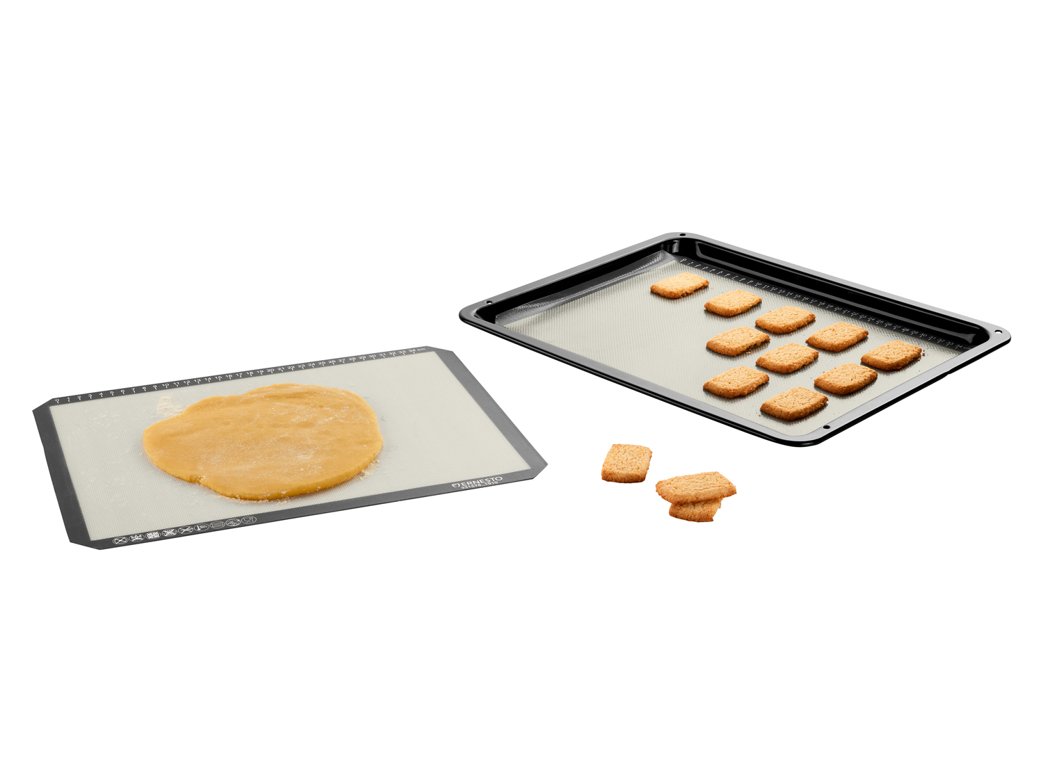 Foglio da forno in silicone Ernesto, prezzo 6.99 €
2 pezzi
- 30 x 40 ...