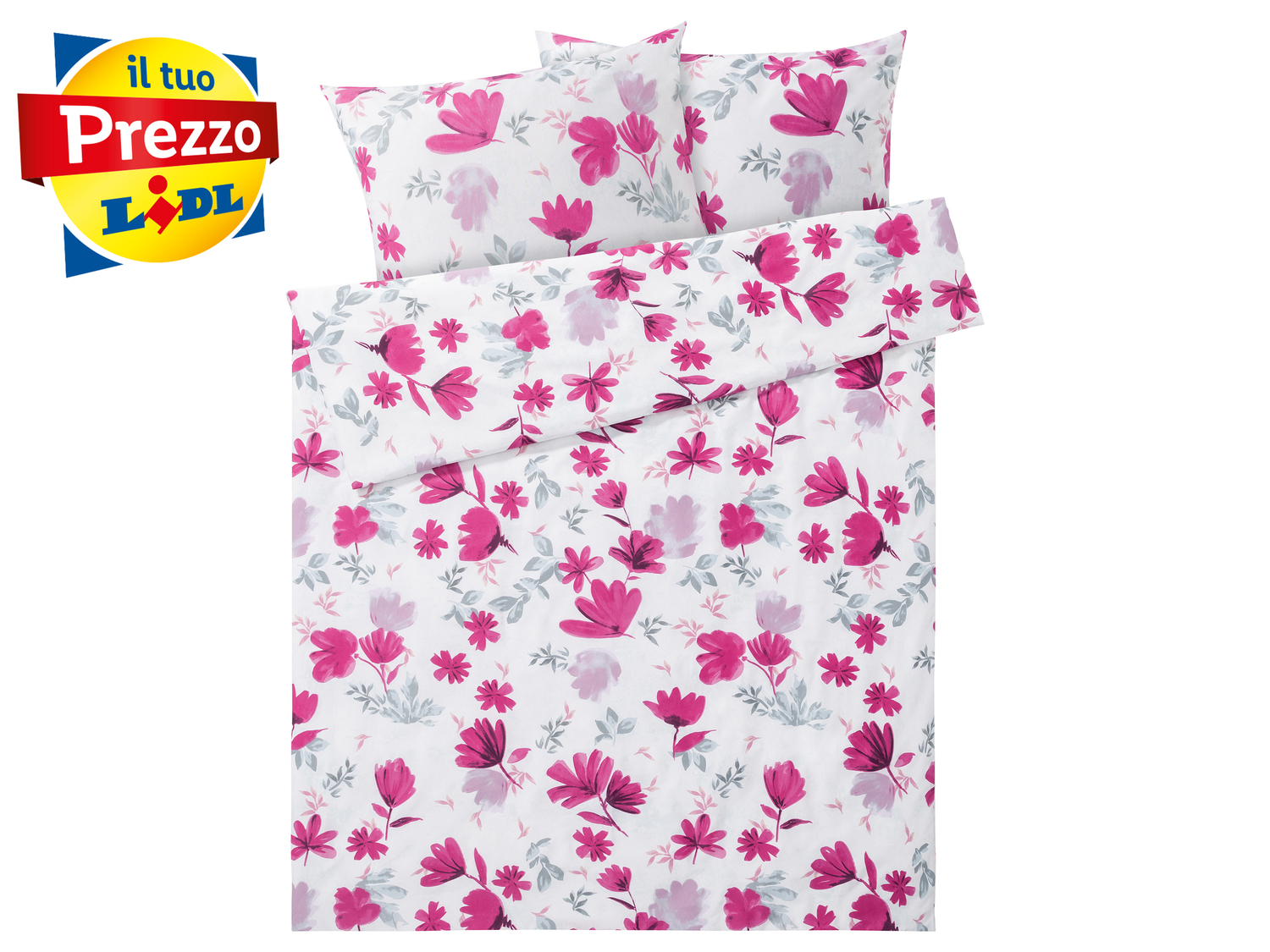 Parure copripiumino matrimoniale Meradiso, prezzo 11.99 €
- Con abbottonatura ...