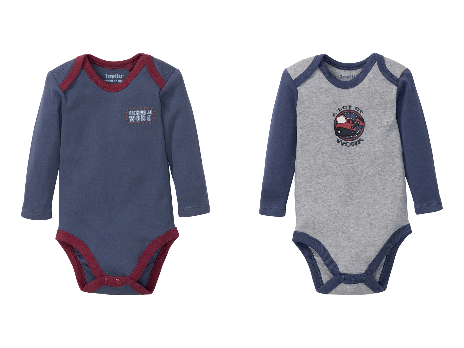 Body a manica lunga per neonati Lupilu, prezzo 4.49 €
2 pezzi - Misure: 2-24 ...