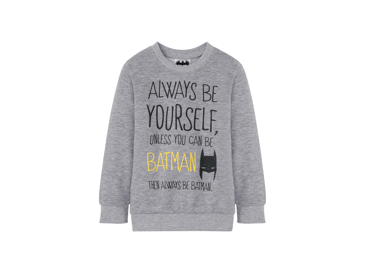 Felpa da bambino Bugs Bunny, Batman, Minions Oeko-tex, prezzo 6.99 €
Misure: ...