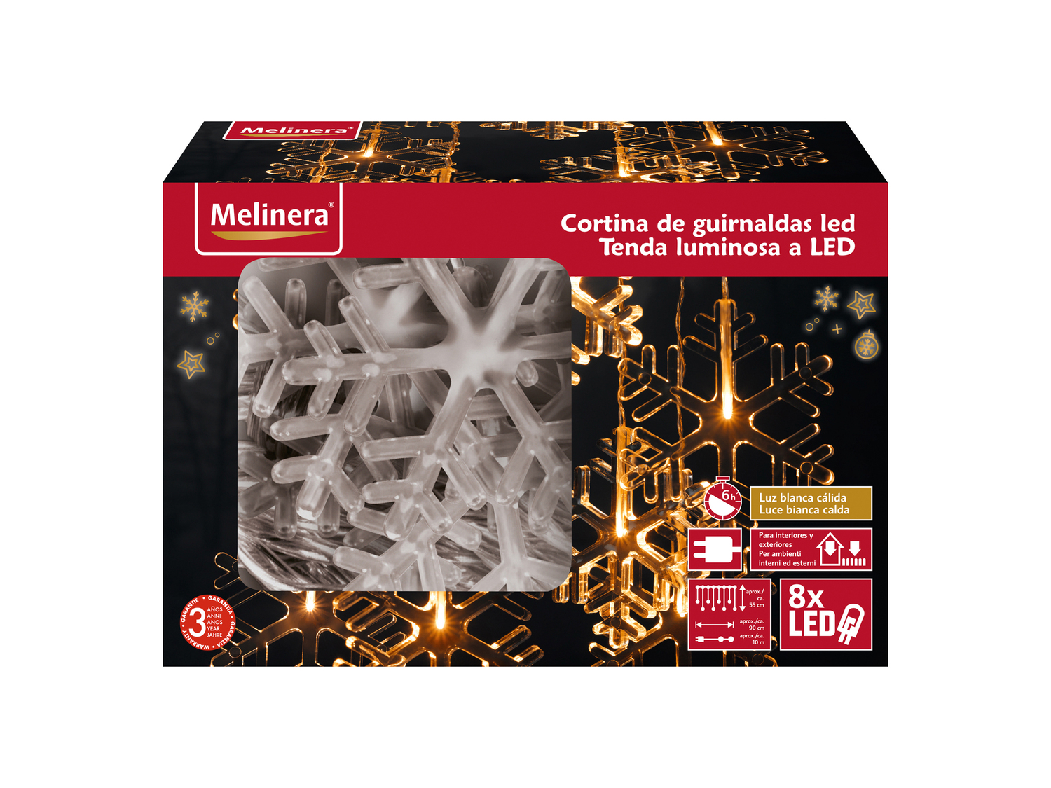 Catena luminosa natalizia Melinera, prezzo 9.99 €
- Per ambienti interni ...