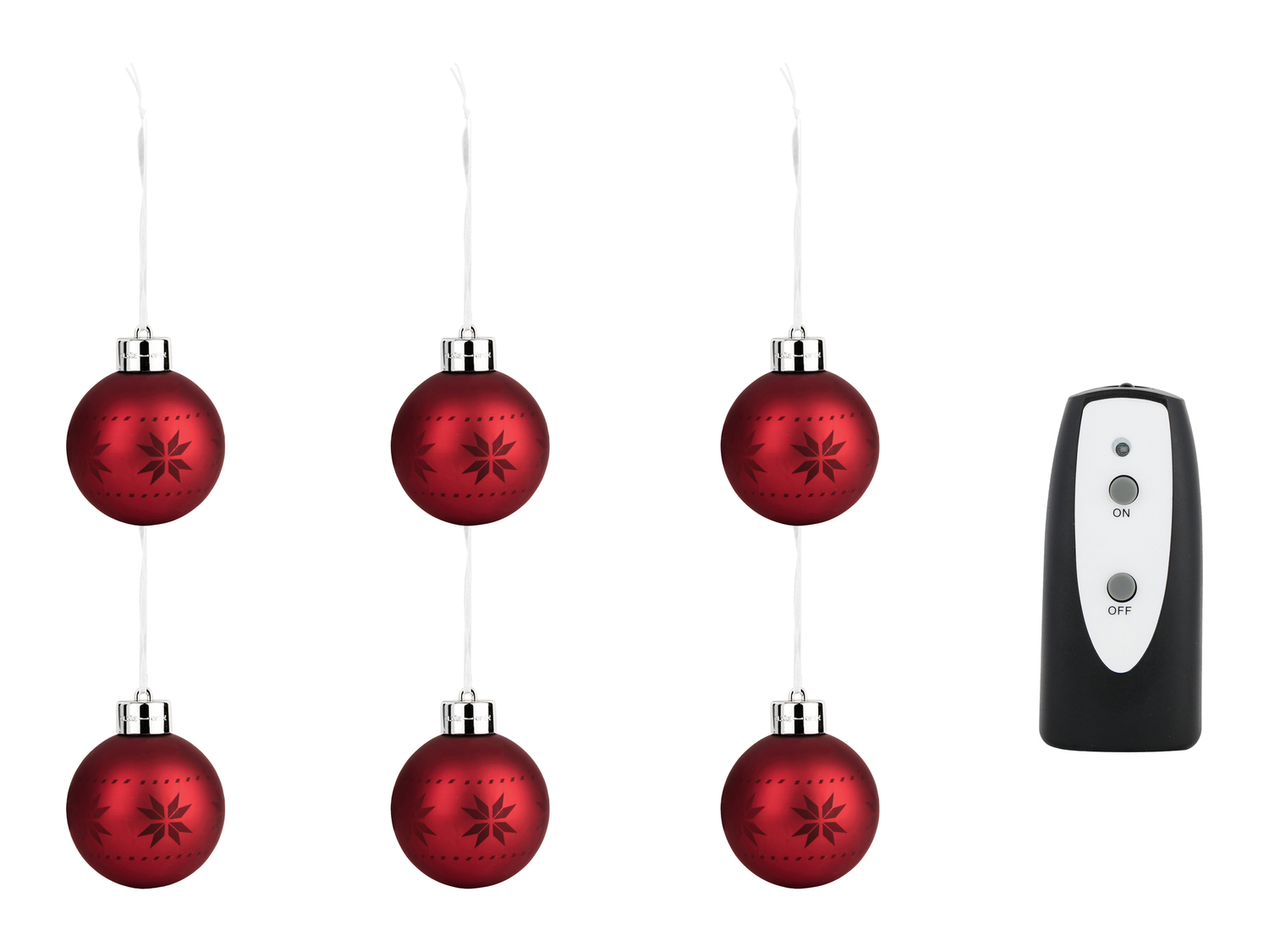 Set palline natalizie con LED Melinera, prezzo 19.99 €
5 o 6 pezzi
- ...