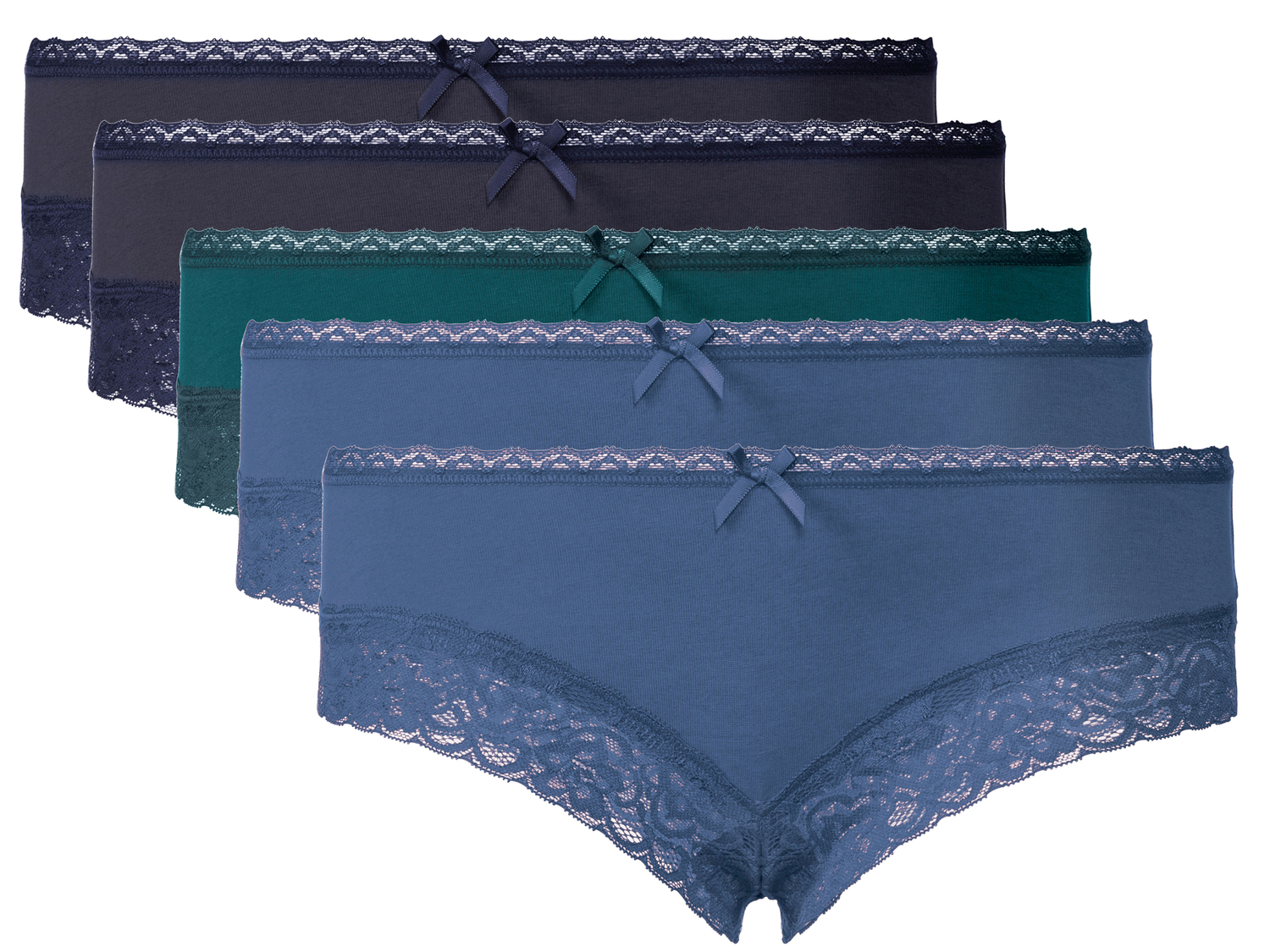 Culottes con pizzo da donna Esmara, prezzo 7.99 €
5 pezzi - Misure: S-L
Taglie ...