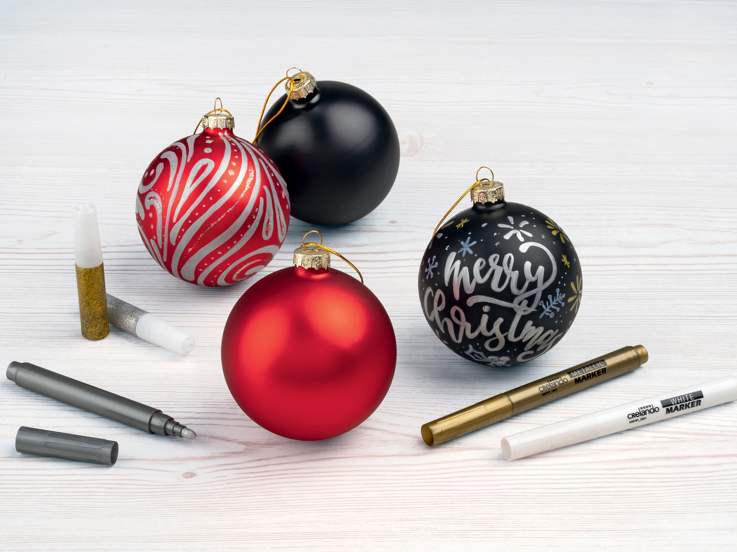 Set per dipingere le palline natalizie Crelando, prezzo 3.99 €
- Ø ...