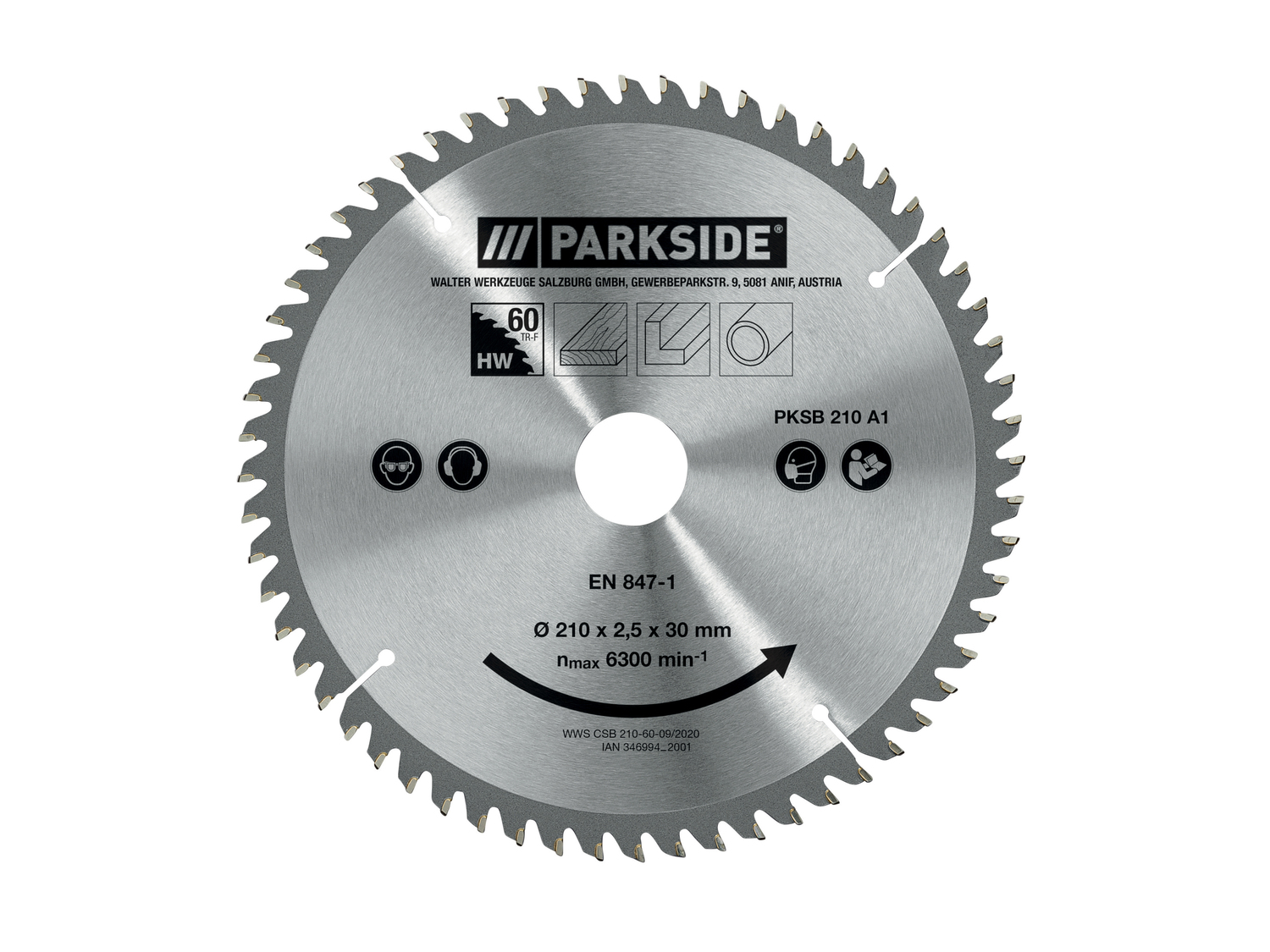 Lama per sega circolare Parkside, prezzo 4.99 €
- Diametro: 210 mm
Caratteristiche