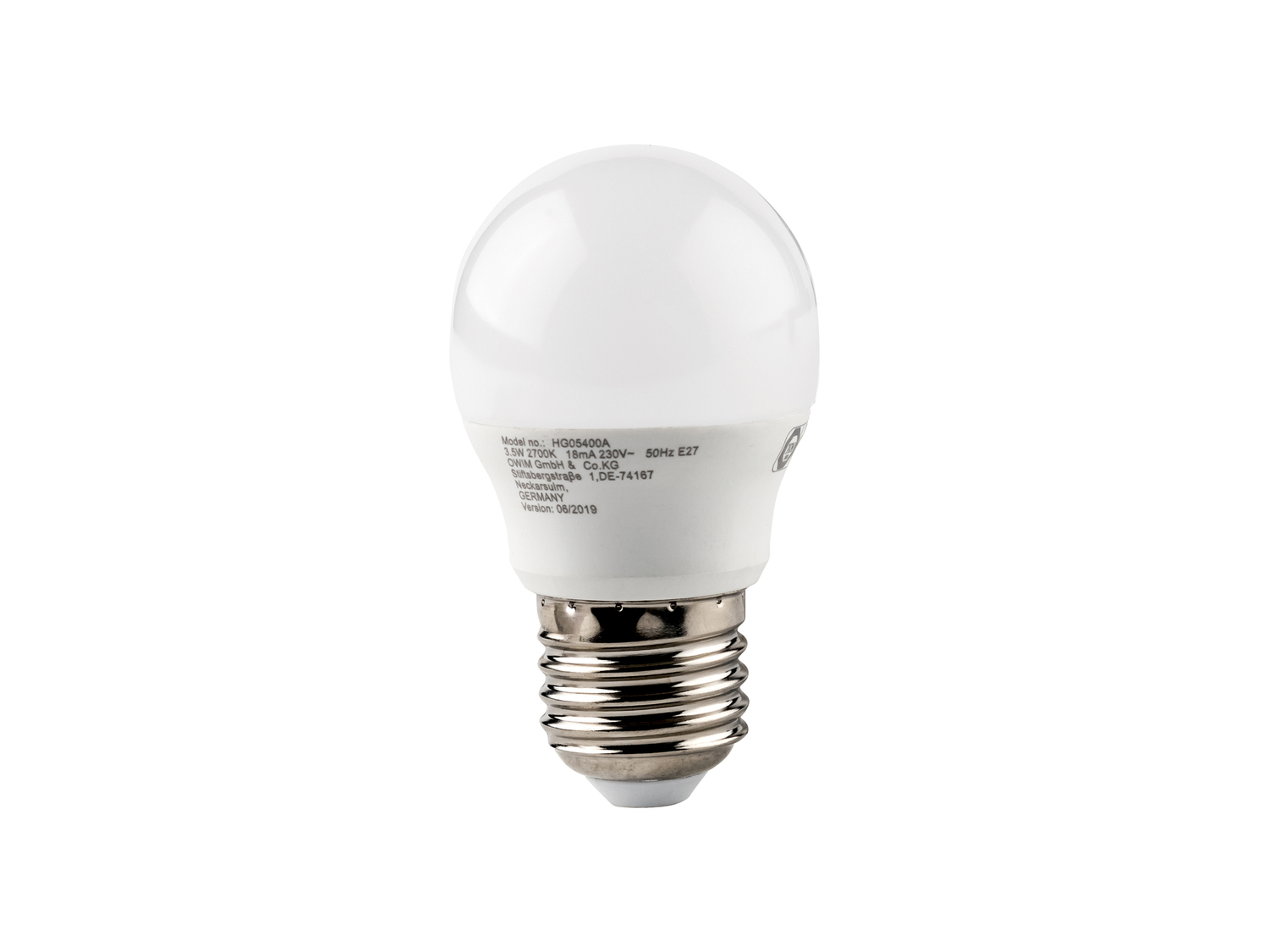 Lampadina LED Livarno Lux, prezzo 2.49 €
Dati tecnici
- Dimmerabile
- 3,5 ...