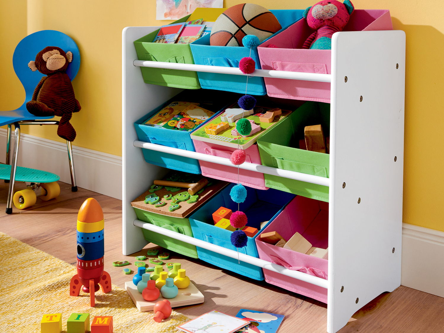 Scaffale portaoggetti per bambini Livarno Living, prezzo 19.99 €
- Scatole ...