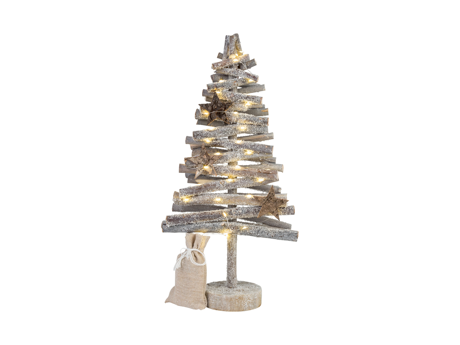Decorazioni in legno con LED Melinera, prezzo 9.99 €
- Con luce bianca ...